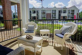 Patio or balcony with extra storage